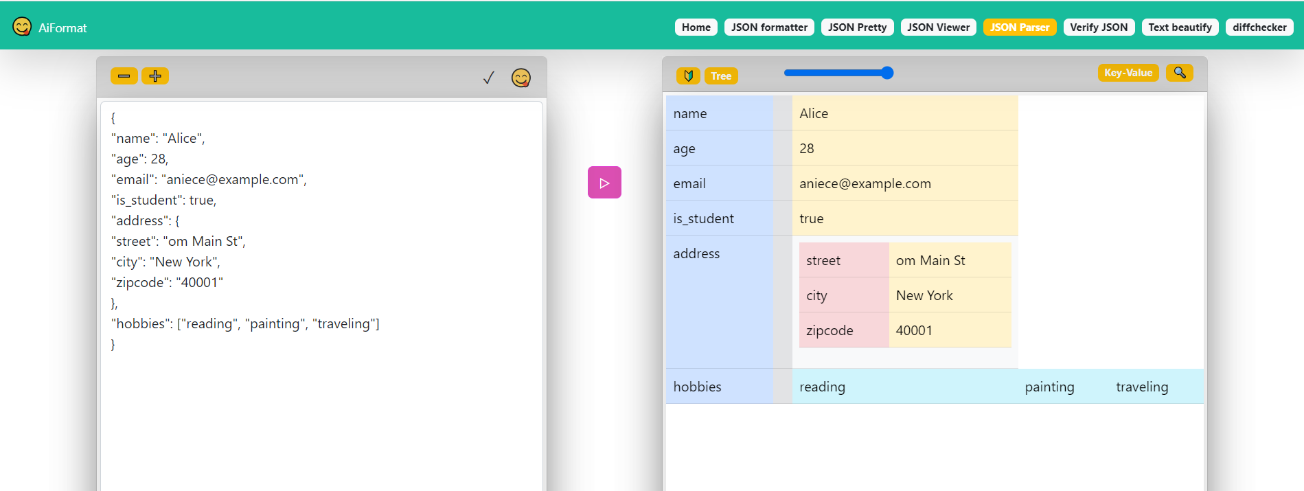 JSON Parser | Tool For JSON Parser | JSON Parser Web Solution